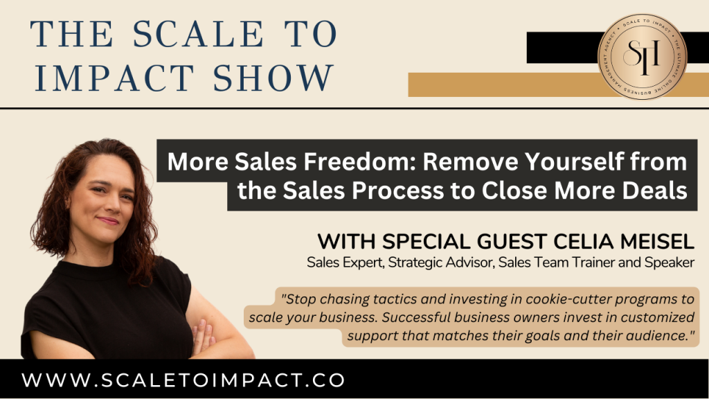 Celia Faye Meisel is a Strategic Sales Growth Consultant. She is a career entrepreneur with over 20 years experience as a Trainer, Mentor and Coach. Her 5-step “More Method” helps her clients to have More Money, More Sales with Ease, More Simplicity, More Sales Freedom, and More Growth in their businesses. The sales initiatives that Celia has trained sales teams for, led, and sold for have generated over $11.2 Million in high ticket program sales
