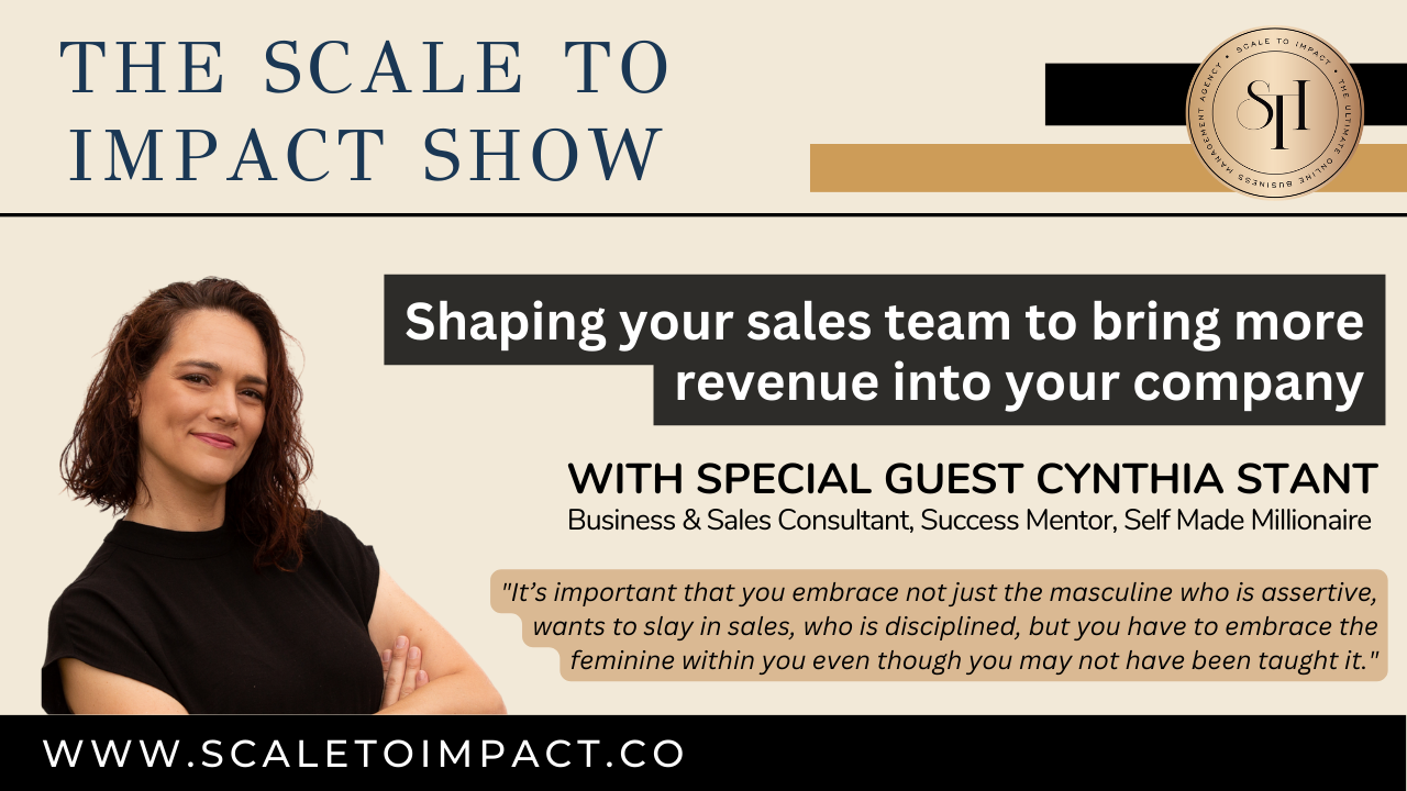 Shaping your sales team to bring more revenue into your company